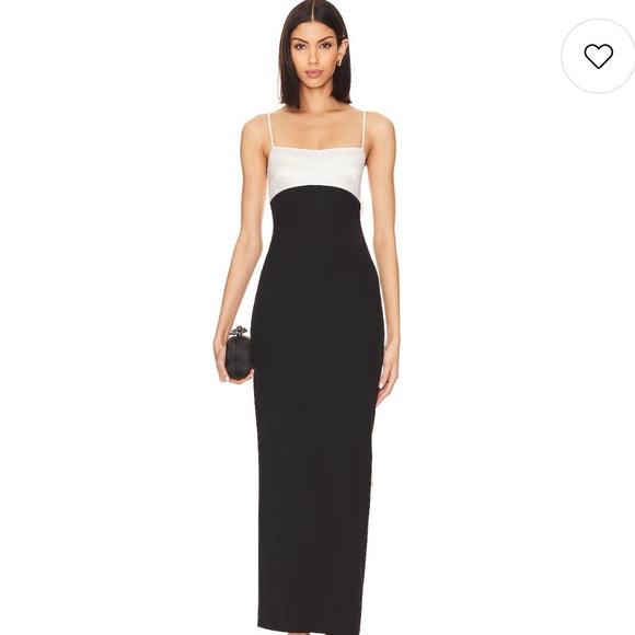 NEW MAJORELLE Avori Gown in Black & White - Picture 2 of 8